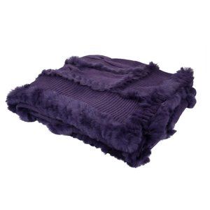 Fibre by Auskin Wool and Rabbit Loganberry Throws